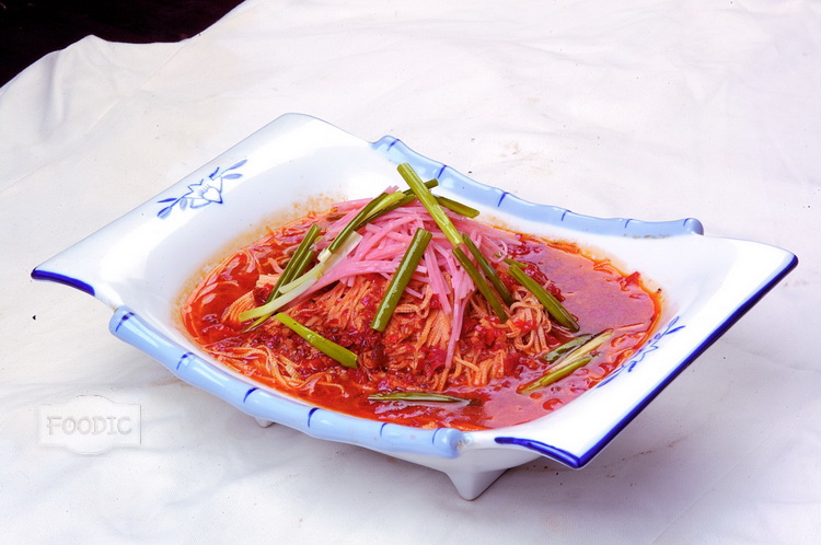 건두부닭고기찜, 따주 깐쓰 大煮干丝