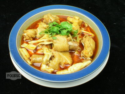 방죽순닭조림, 팡주쑨 투지 보 方竹笋土鸡钵