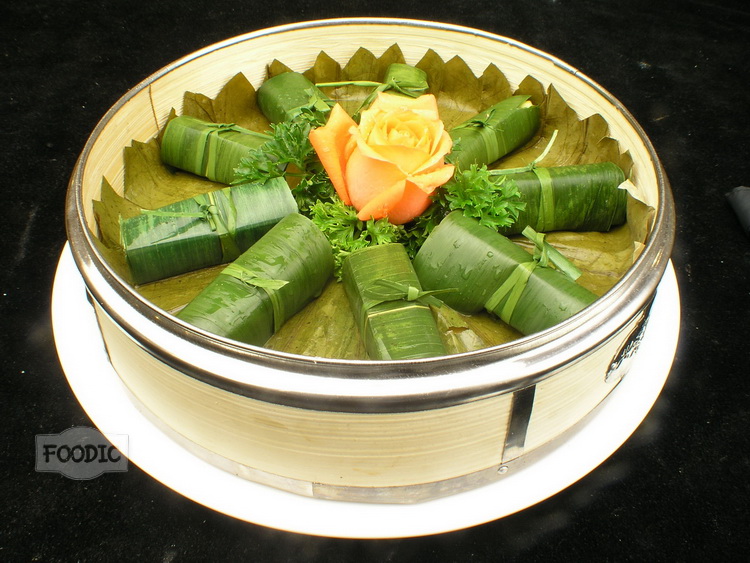 연잎찹쌀갈비찜, 허샹눠미구 荷香糯米骨