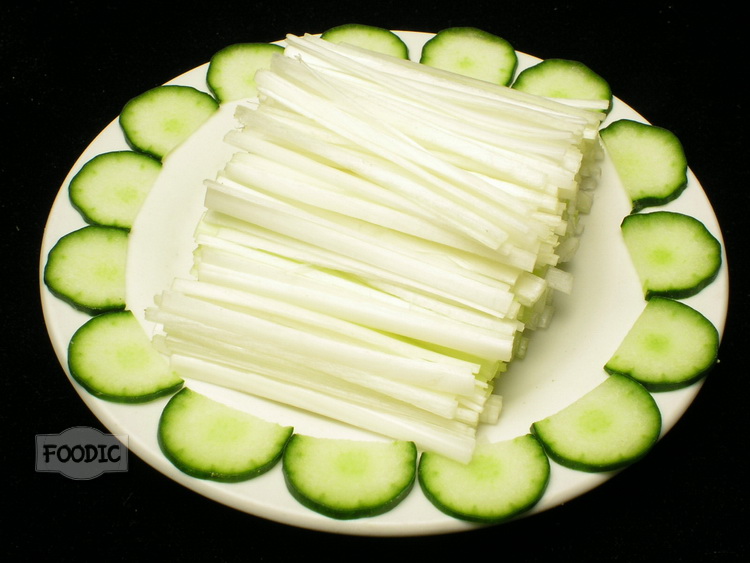 파채, 총쓰 葱丝