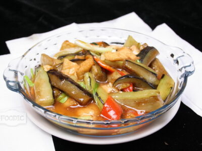 건두부 가지조림, 또깐 먼 체즈 豆干焖茄子