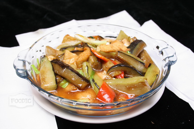건두부 가지조림, 또깐 먼 체즈 豆干焖茄子