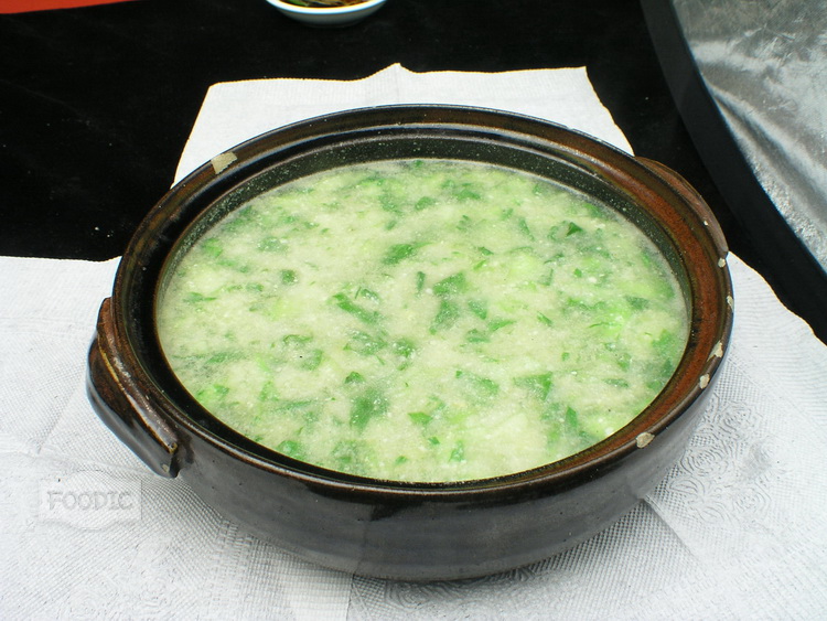콩비지청채탕, 또푸자 칭차이 보 豆腐渣青菜钵