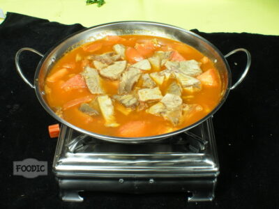 토마토소고기전골, 궈즈 씨홍스 뉴로우 锅仔西红柿牛肉