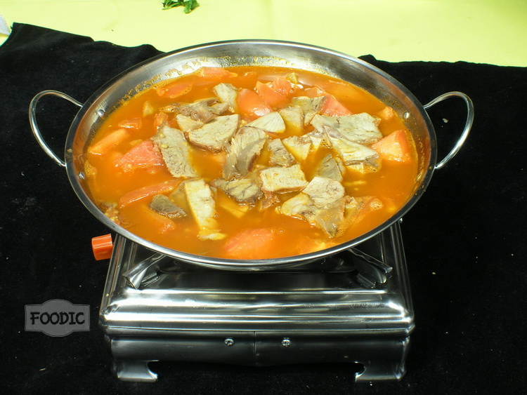 토마토소고기전골, 궈즈 씨홍스 뉴로우 锅仔西红柿牛肉