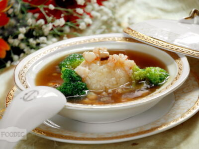 표고버섯 관자 비빔밥, 샹구 야오주 코우판 香菇瑶柱扣饭