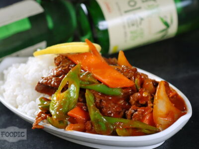 소고기비빔밥, 뉴로우 빤판 牛肉拌饭