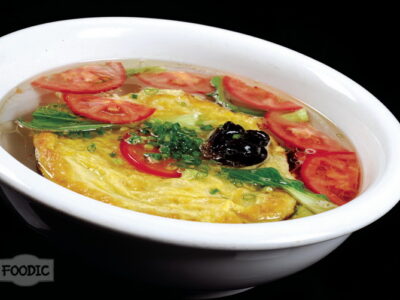 토마토 계란부침탕, 판체 젠단탕 番茄煎蛋汤