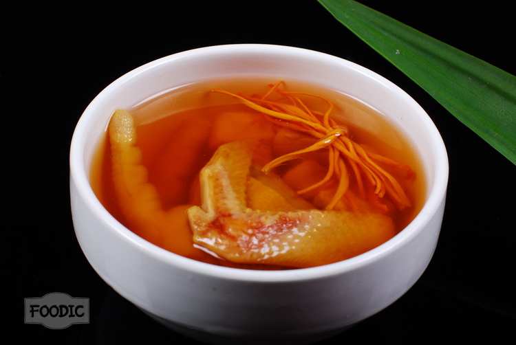 동충하초 비둘기탕, 충차오화 뚠 루거 虫草花炖乳鸽